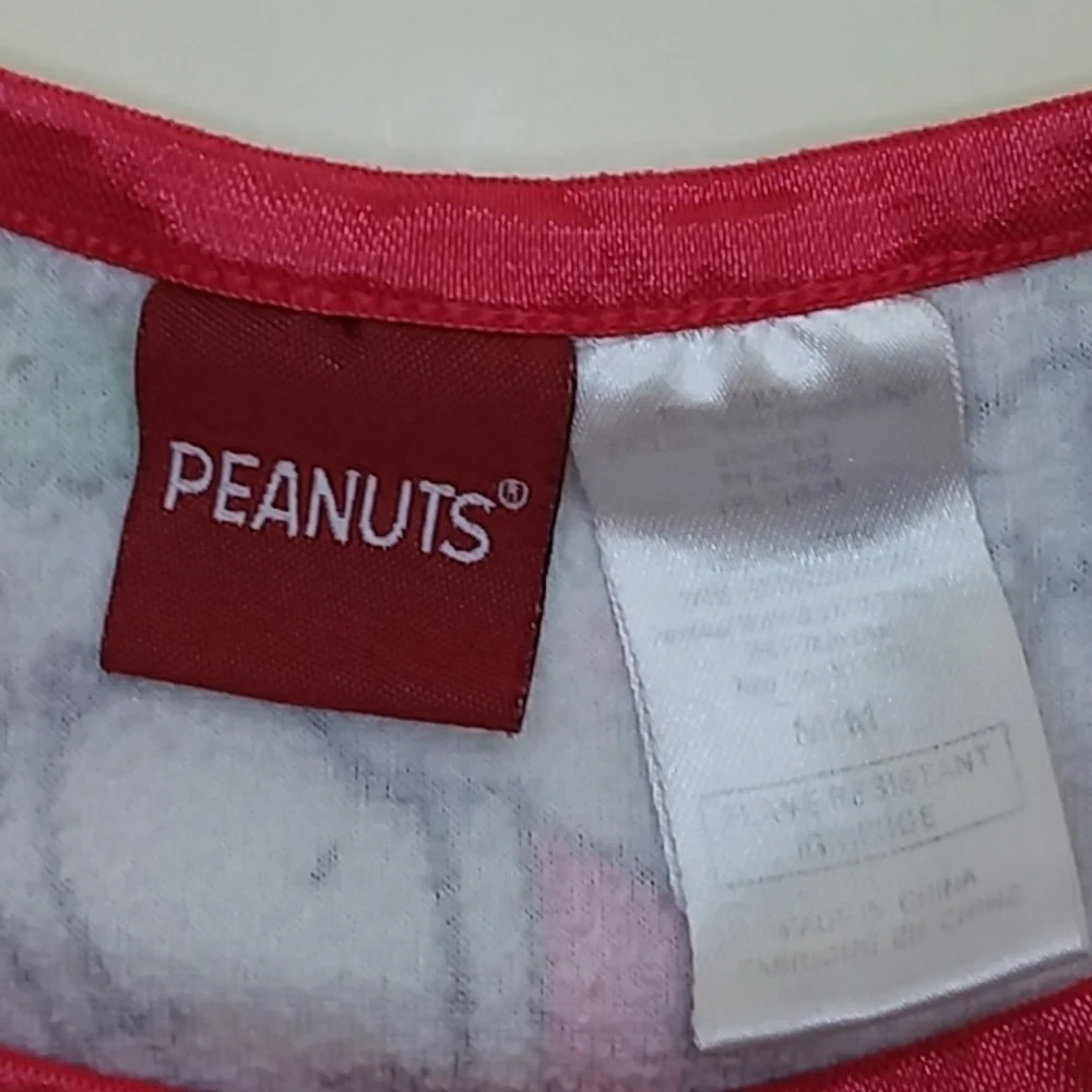 Peanuts medium Snoopy Christmas flannel nightgown